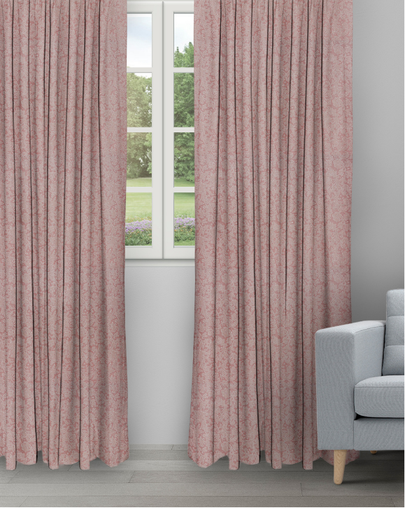 Cotton Bella - Blush Cotton Bella - Blush Ripple Fold Drapes - Image 1