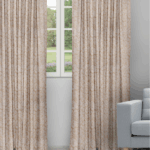 Cotton Bella - Brown Color Ripple Fold Drapes
