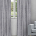 Cotton Bella - Smoke Ripple Fold Drapes