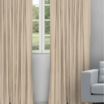 Swizz - Beige Buff Ripple Fold Drapes