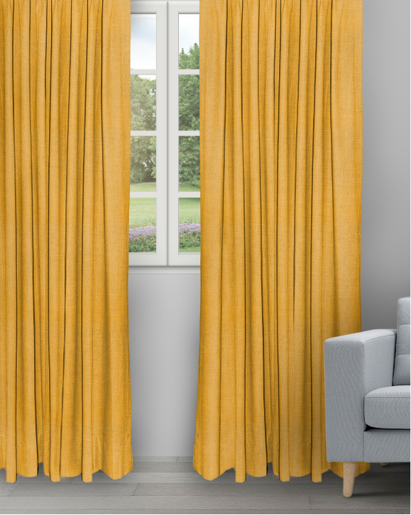 Swizz - Butterscotch Swizz - Butterscotch Ripple Fold Drapes - Image 1
