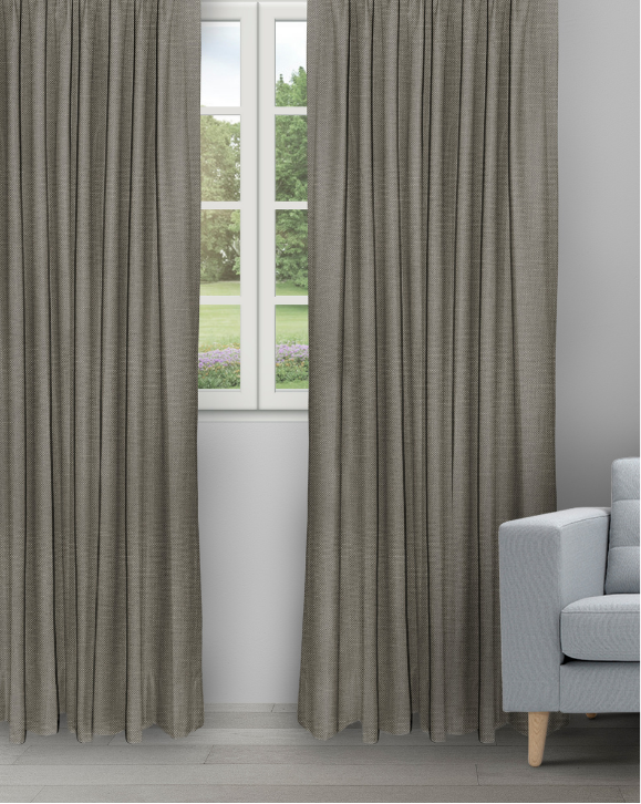 Swizz - Charcoal (1) Swizz - Charcoal Ripple Fold Drapes - Image 1