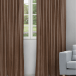 Swizz - Cocoa Ripple Fold Drapes