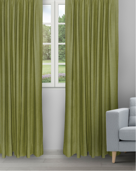 Swizz - Grass Green Swizz - Grass Green Ripple Fold Drapes - Image 1