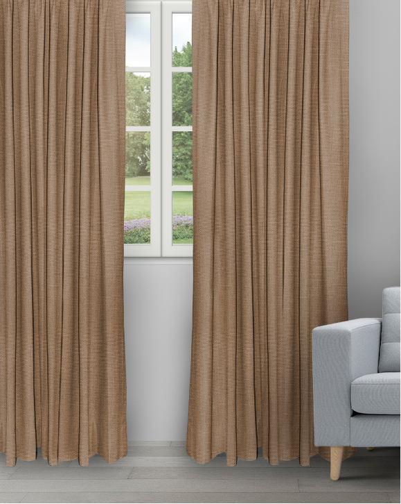 Swizz - Latte Swizz - Latte Ripple Fold Drapes - Image 1