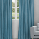 Swizz - Ocean Blue Ripple Fold Drapes