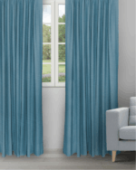 Swizz - Ocean Blue Ripple Fold Drapes