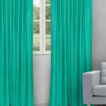 Swizz - Teal Green Ripple Fold Panels