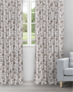 Chelsea Floral - Earth Ripple Fold Drapes