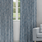 Meadow - Indigo Ripple Fold Drapes