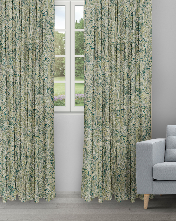 Meadow Waterfall Meadow - Waterfall Ripple Fold Drapes - Image 1