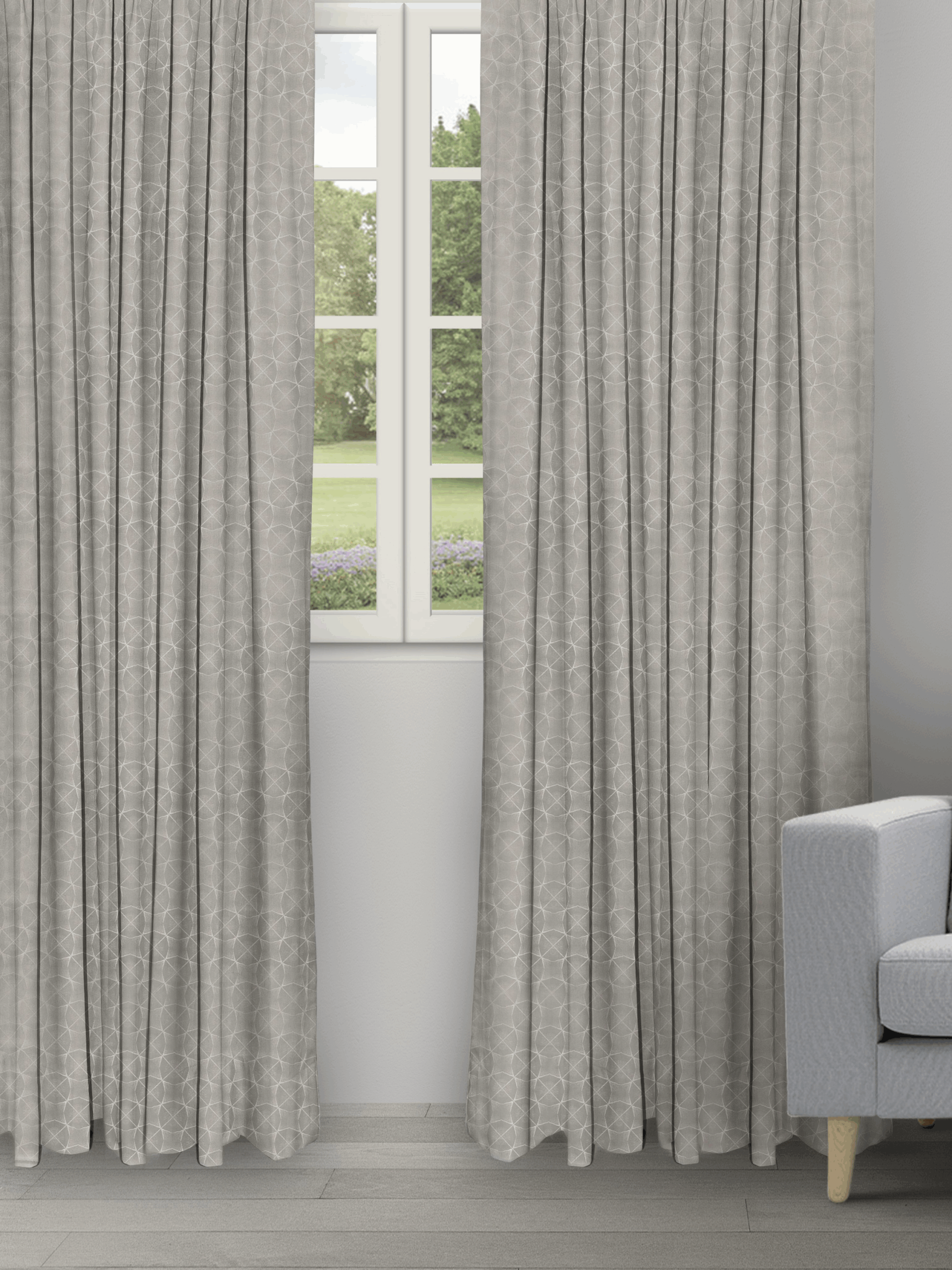 Untitled design (3) Curtains Ambrosia - Taupe Ripple Fold Panels - Image 1