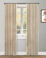 Coastal Stripes - Taupe Custom Curtains