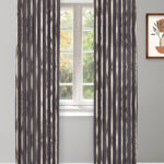 Country Stripes - Midnight Ripple Fold Drapes