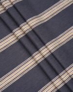 Country Stripes - Midnight Ripple Fold Drapes - Image 2