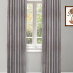 Drought Stripes - Ash Gray Custom Curtains