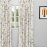 Embroidered Silvy - Copper Custom Curtains