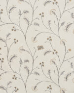 Embroidered Silvy - Ash Gray Ripple Fold Drapes - Image 3
