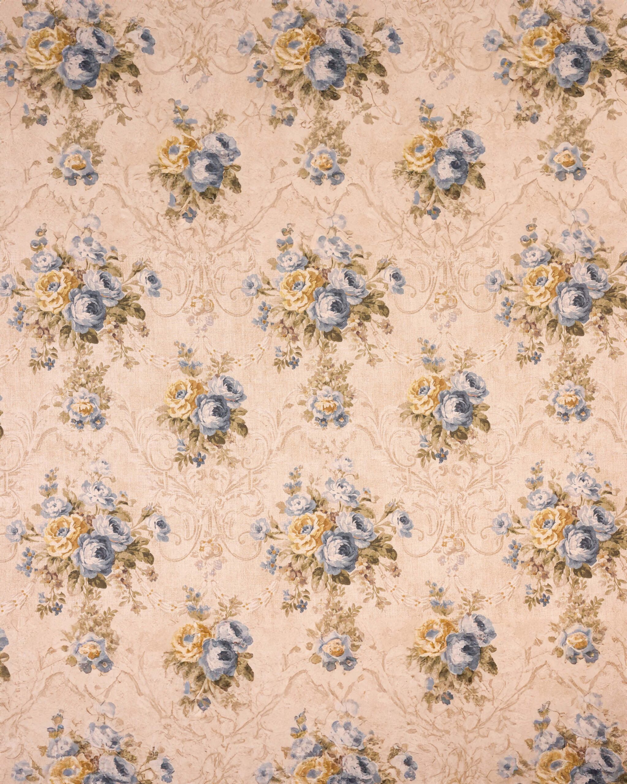 English Garden - Regular - Sapphire Blue English Garden - Sapphire Fog Fabric Swatch - Image 1