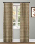 Farmhouse Plaid Check - Deep Forest Custom Curtains