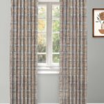 Farmhouse Plaid Check - Storm Ripple Fold Drapes