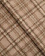 Farmhouse Plaid Check - Tan Custom Curtains - Image 2