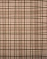 Farmhouse Plaid Check - Tan Ripple Fold Drapes - Image 3