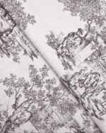 French Toile - Brown Custom Curtains - Image 2