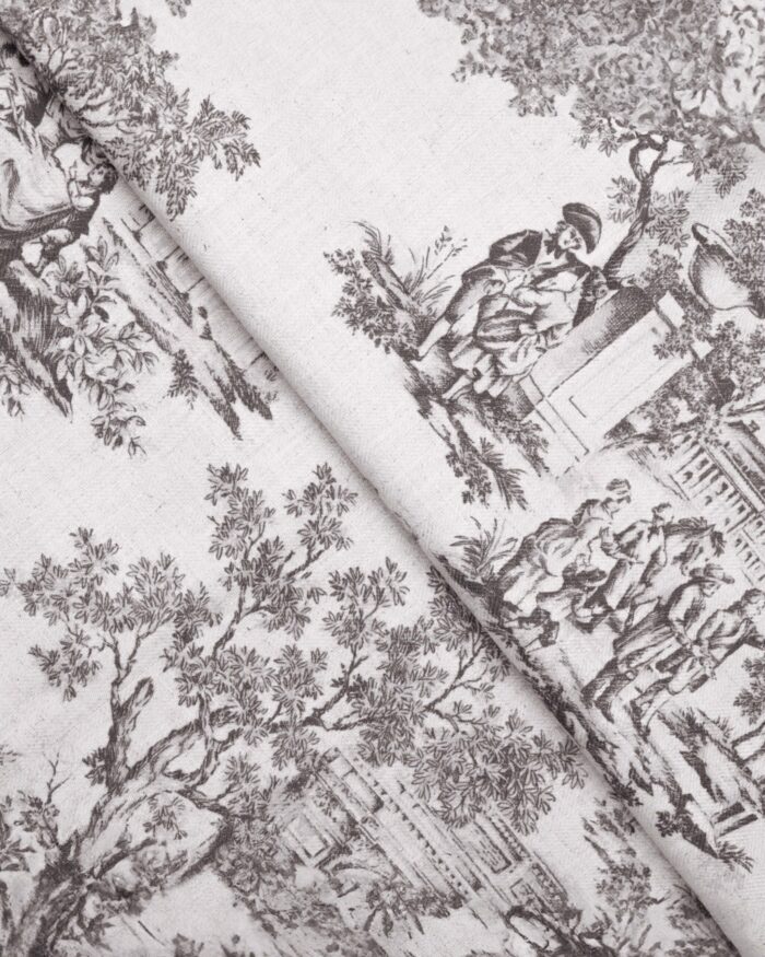 French Toile - Brown Custom Curtains - Image 2