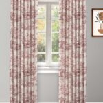 French Toile - Misty Rose Custom Curtains