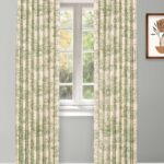 French Toile - Sea Green Custom Curtains