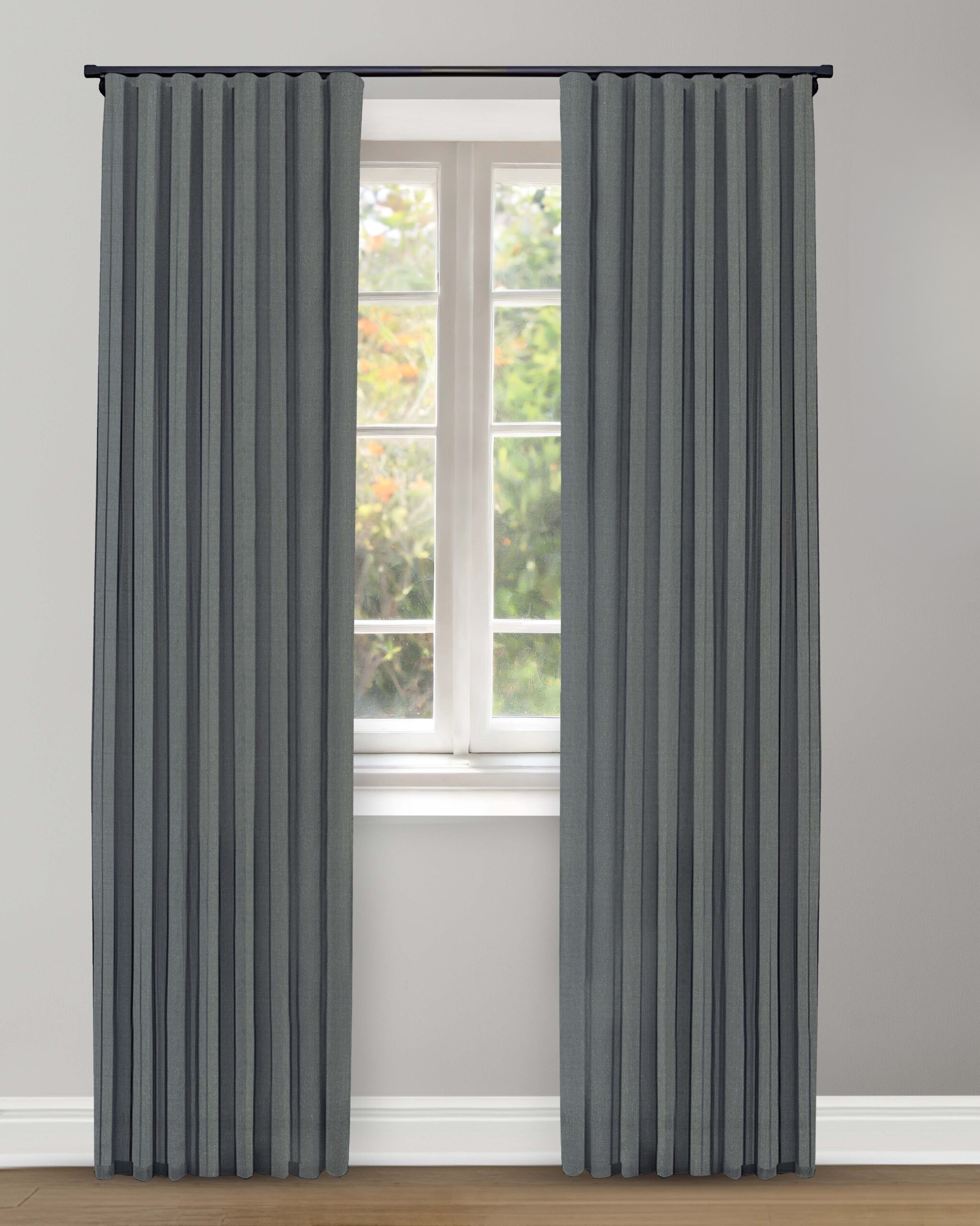 Herrigbone Plains - Royal Herringbone Plains - Royal Ripple Fold Drapes - Image 1