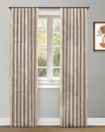Lincoln Stripes - Graphite Custom Curtains