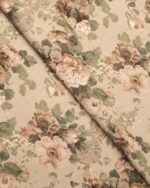 Vintage Floral Collection - Beige Custom Curtains - Image 2