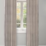 Vintage Linen Stripes - Camel Custom Curtains