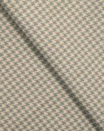 Classic Houndstooth - Teal/ Green Fabric Swatch