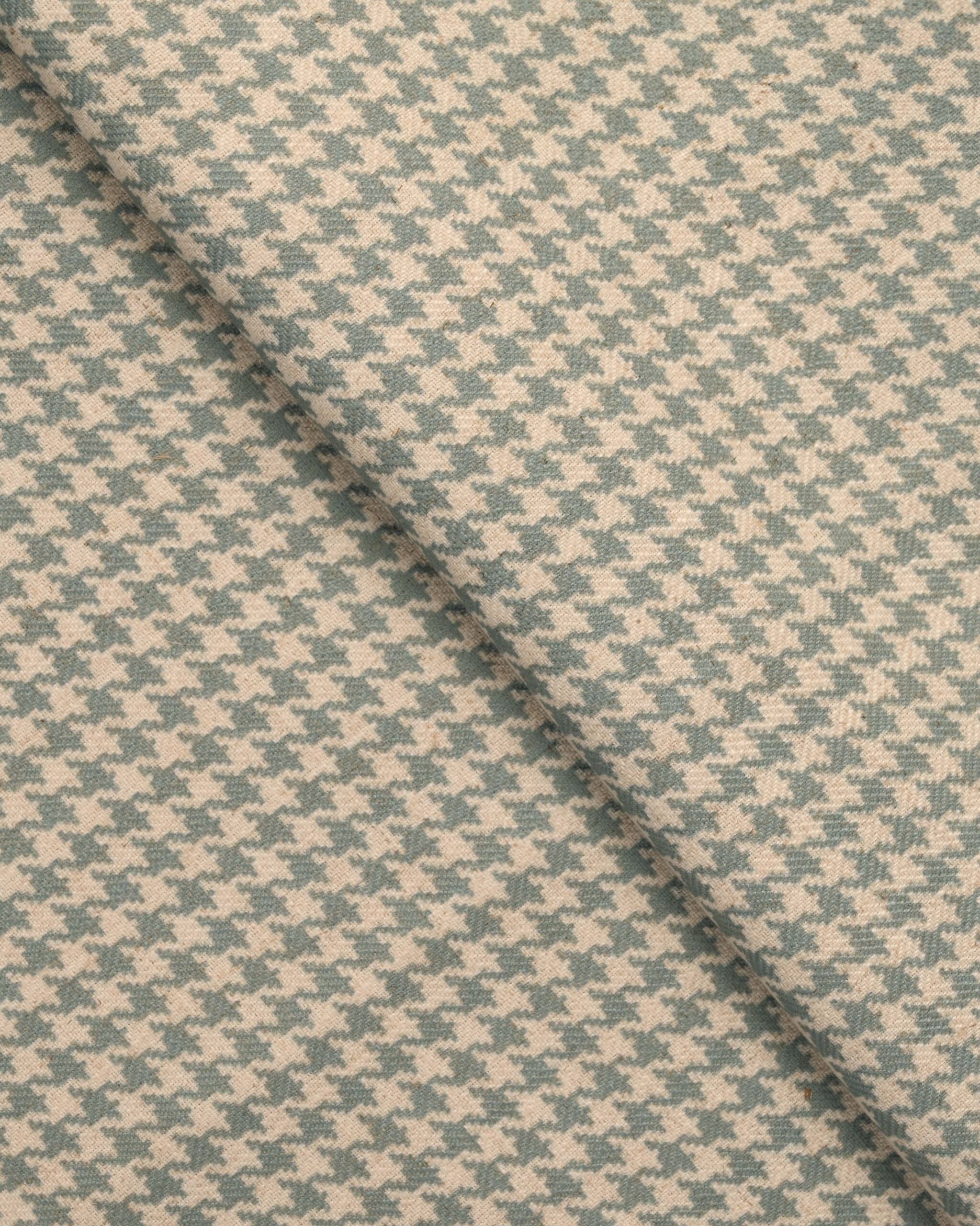 19-crop-scaled-1.jpg Classic Houndstooth - Teal/ Green Fabric Swatch - Image 1