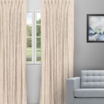 Almond - Butterscotch Pinch Pleated Curtains