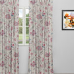 Blooming Spring - Pink Linen Custom Curtains