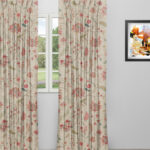 Blooming Spring - Tangerine Red Custom Curtains
