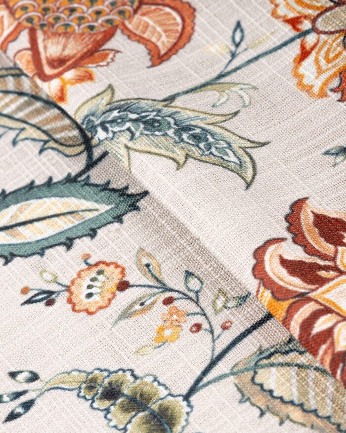 Chelsea Floral - Spice Color Fabric Swatch - Image 2