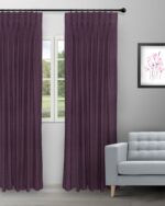 Colonial - Plum Custom Curtains