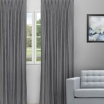 Colonial - Slate Color Custom Curtains