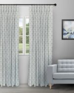 Cotton Husk - Sky Custom Curtains