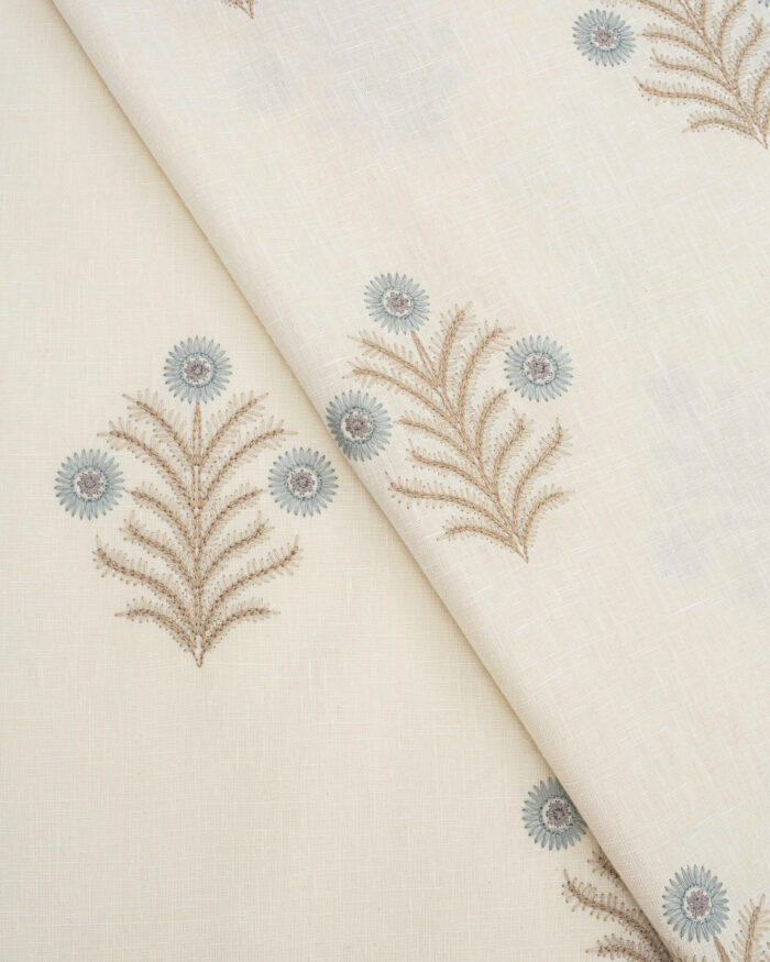 Embroidered Hailee - Blue Sky Custom Curtains - Image 2