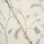 Embroidered Silvy - Dew Fabric Swatch