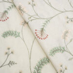 Embroidered Silvy - Bloom Fabric Swatch