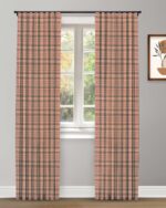 Farmhouse Plaid Check - Petal Ripple Fold Drapes