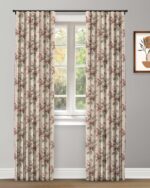 English Cottage - Burgundy Ripple Fold Drapes