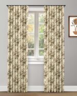 English Cottage - Brown Ripple Fold Drapes